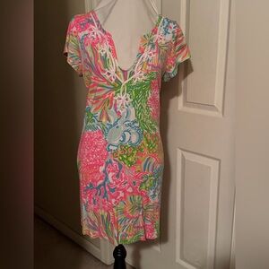 Lilly Pulitzer Vibrant Floral Midi Dress
